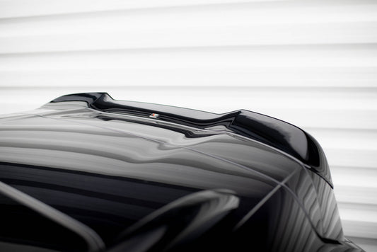 Maxton Spoiler CAP für 3D Porsche Cayenne Mk2 Facelift schwarz Hochglanz