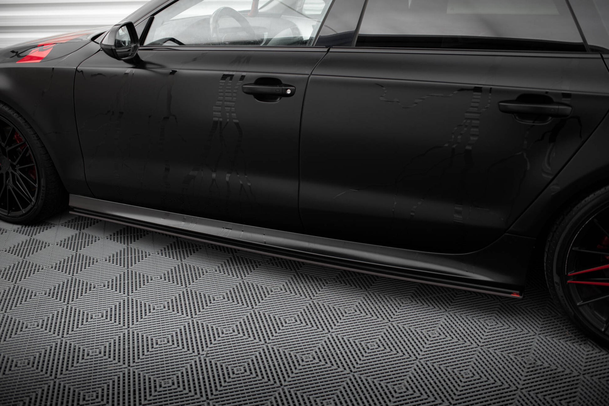 Maxton Street Pro Seitenschweller Ansatz für Audi A7 S-Line C7