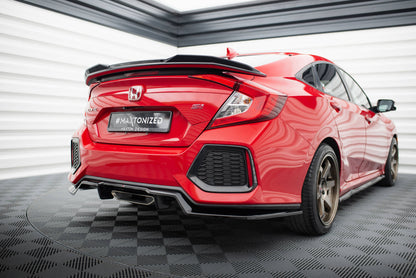 Maxton Mittlerer Diffusor Heck Ansatz DTM Look für Honda Civic SI Mk10 schwarz Hochglanz