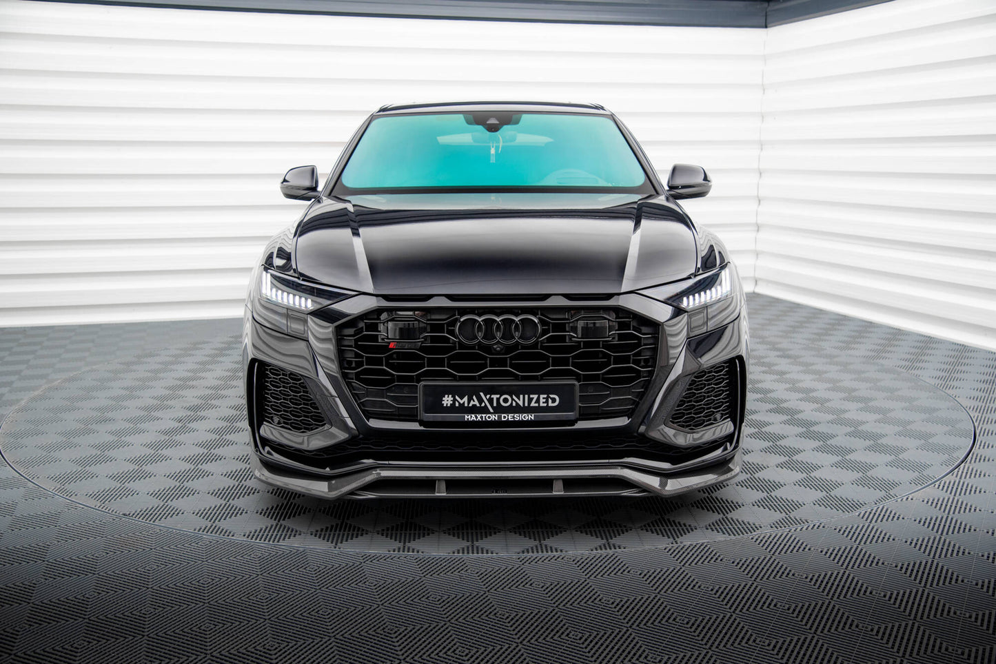 Maxton Set of Carbon Splitters Audi RSQ8 Mk1 schwarz matt