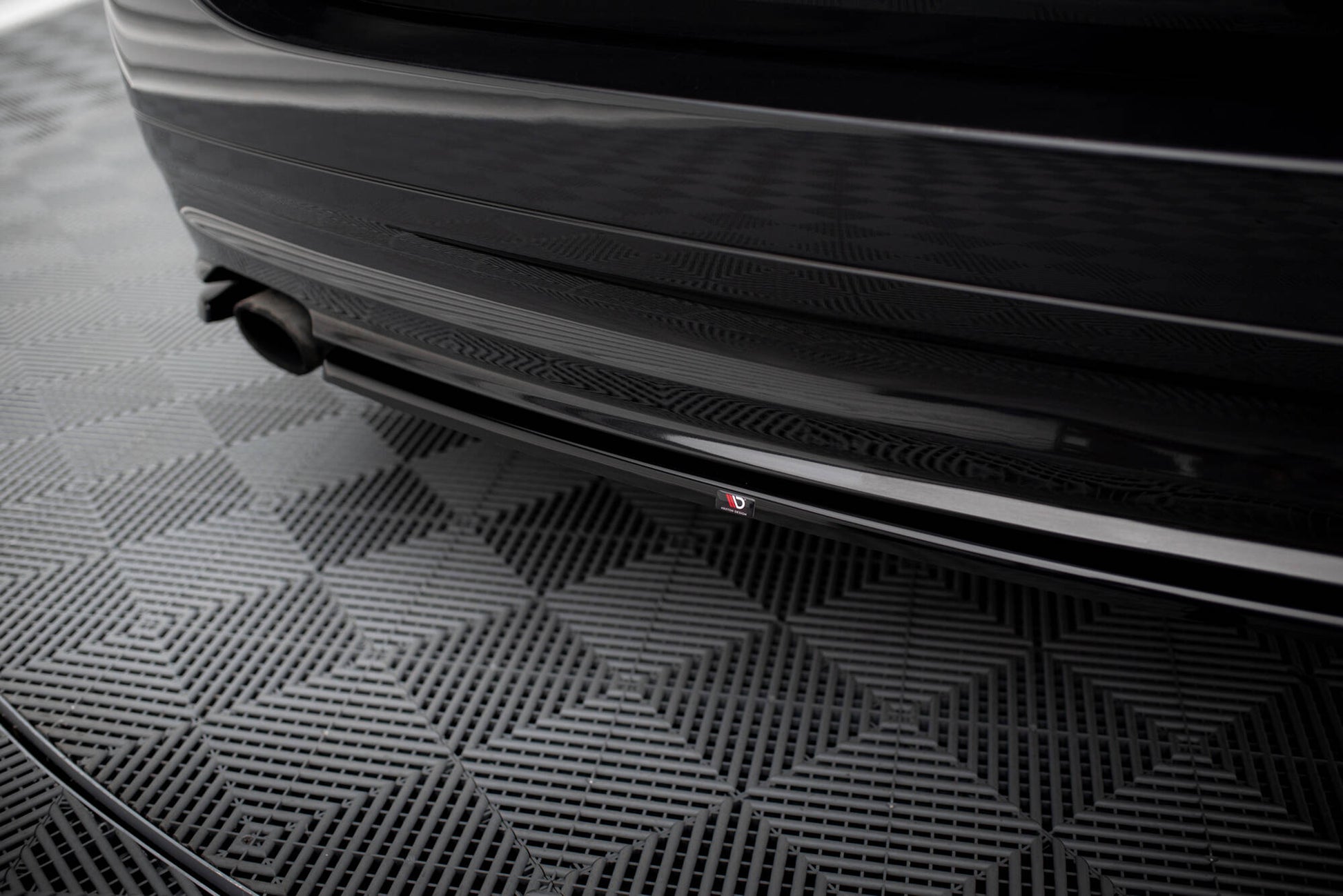 Maxton Heck Ansatz Flaps Diffusor für BMW 3er Touring E91 schwarz Hochglanz