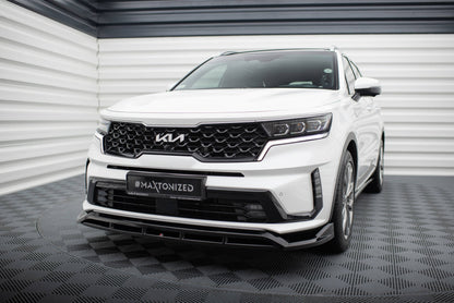 Maxton Front Ansatz für Kia Sorento Mk4 schwarz Hochglanz