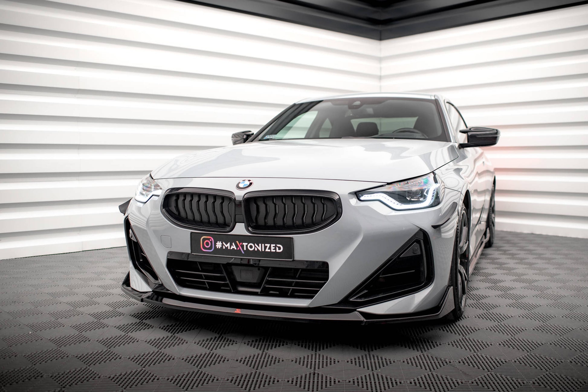 Maxton Front Ansatz V.3 für BMW 2 Coupe M-Paket / M240i G42 Carbon Look