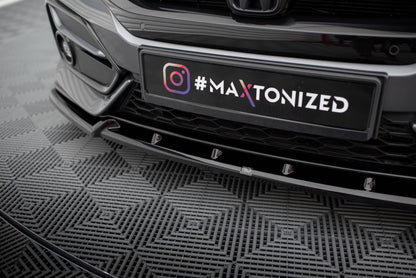 Maxton Front Ansatz +Flaps für Honda Civic Sport Mk 10