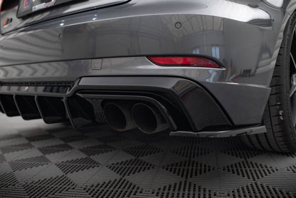 Maxton Diffusor Heck Ansatz für Audi S3 Sportback 8V Facelift