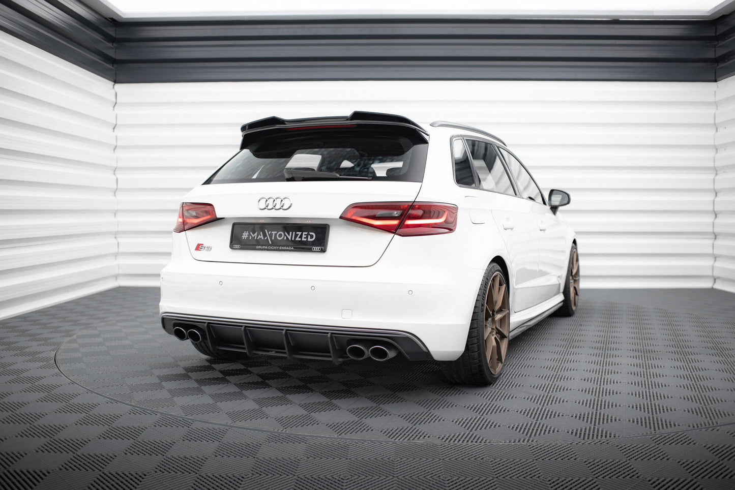 Maxton Street Pro Heckschürze für Audi S3 Sportback / Hatchback 8V