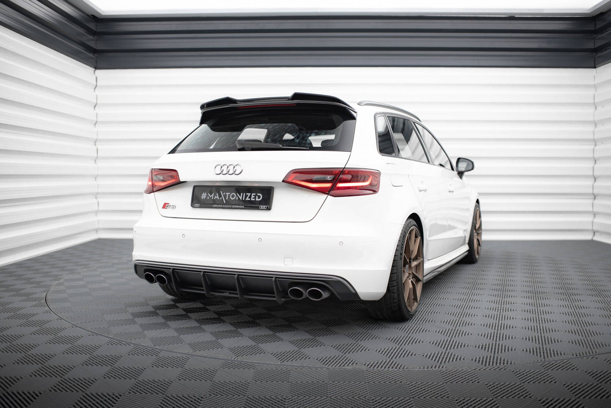 Maxton Street Pro Heckschürze für Audi S3 Sportback / Hatchback 8V