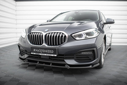 Maxton Front Ansatz V.1 für BMW 1er F40 schwarz Hochglanz