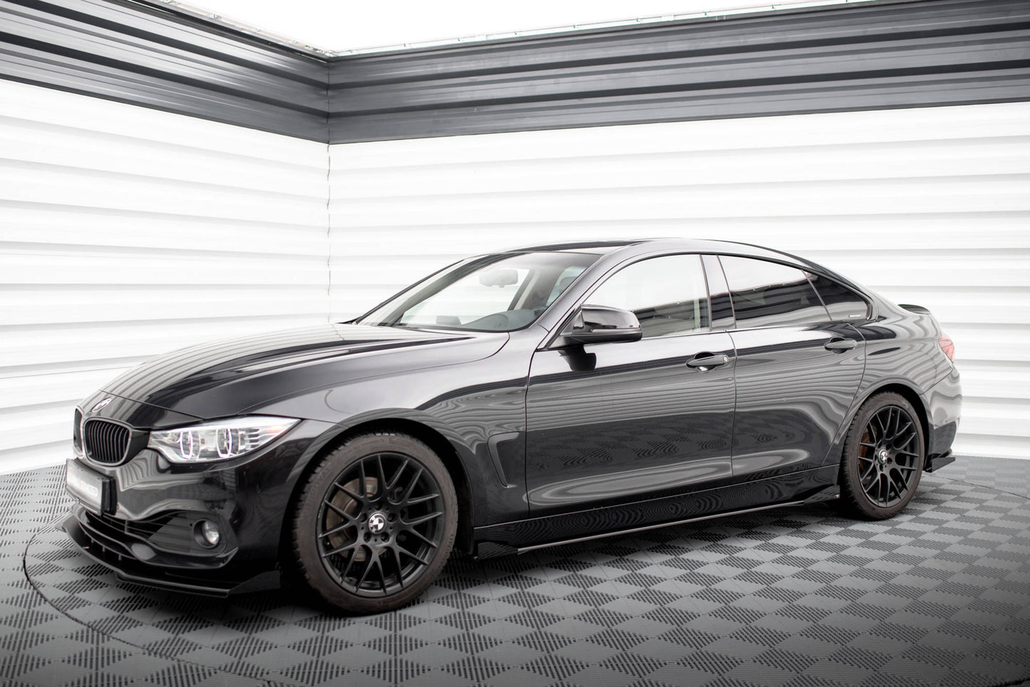 Maxton Side Flaps BMW 4er Gran Coupe F36 schwarz Hochglanz