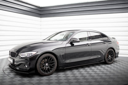 Maxton Side Flaps BMW 4er Gran Coupe F36 schwarz Hochglanz