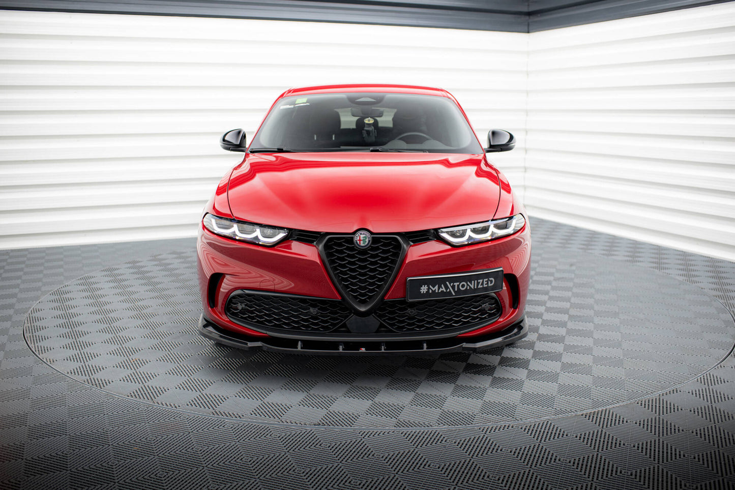 Maxton Front Ansatz V.2 für Alfa Romeo Tonale Mk1 schwarz Hochglanz
