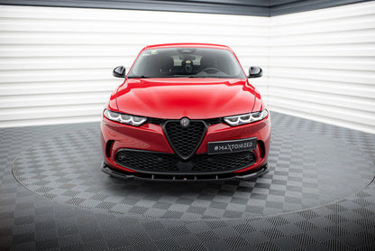 Maxton Front Ansatz V.2 für Alfa Romeo Tonale Mk1 schwarz Hochglanz