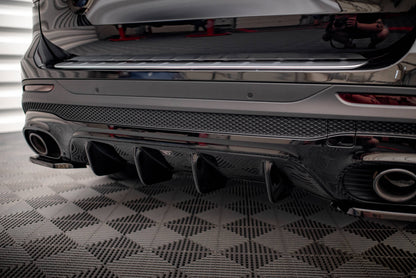 Maxton Diffusor Heck Ansatz für Mercedes-AMG GLB 35 X247 schwarz Hochglanz