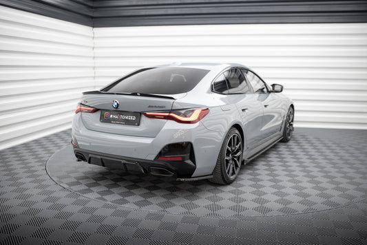 Maxton Heck Ansatz Flaps Diffusor V.1 für BMW M440i Gran Coupe G26 schwarz Hochglanz