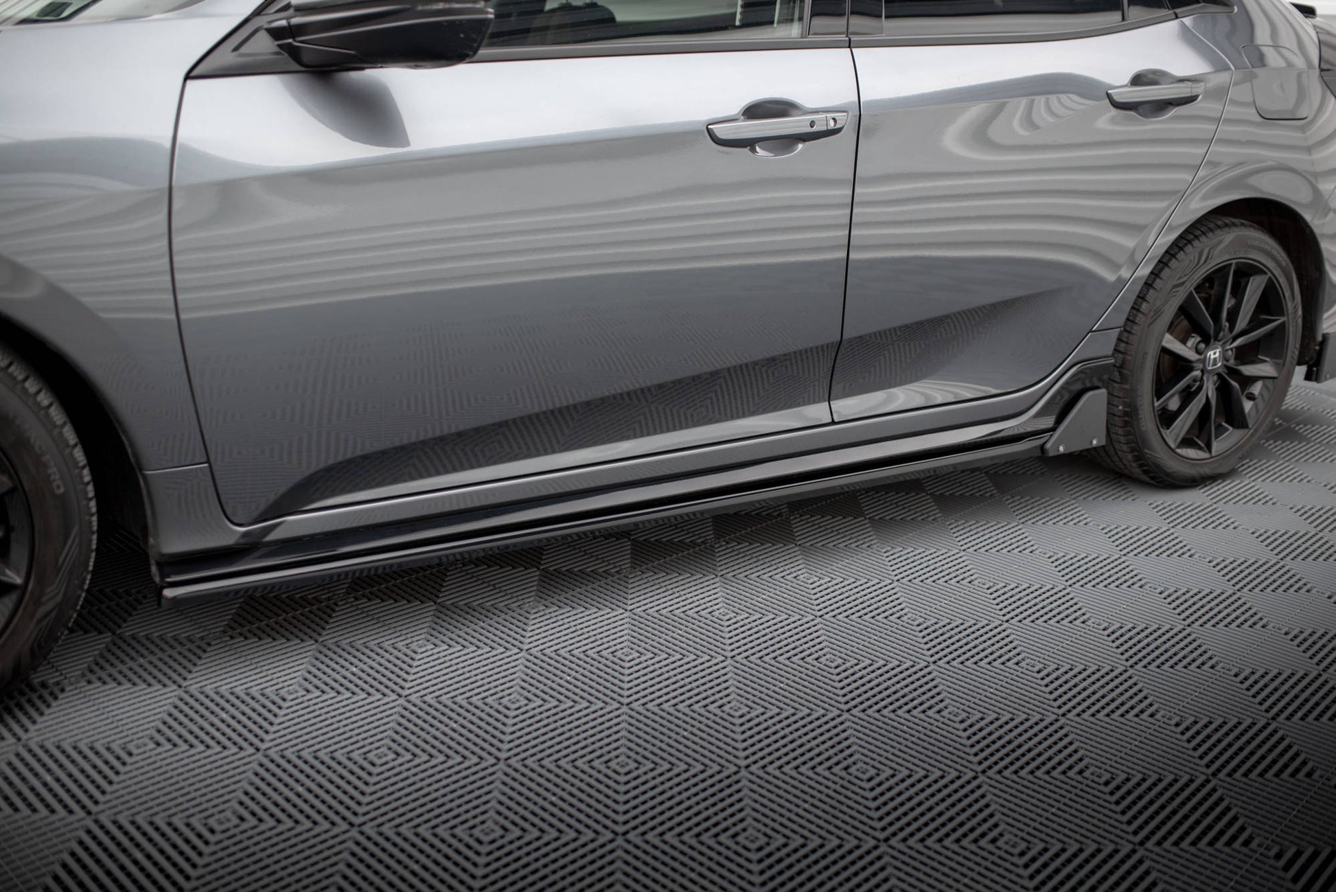 Maxton Seitenschweller Ansatz für + Flaps Honda Civic Sport Mk 10