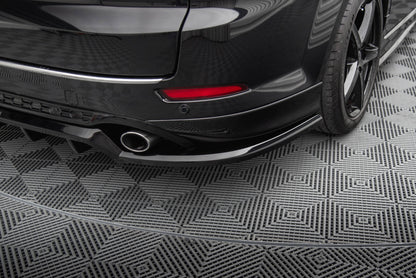 Maxton Mittlerer Diffusor Heck Ansatz DTM Look für Ford Mondeo ST-Line Mk4 Facelift schwarz Hochglanz