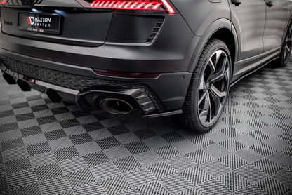 Maxton Heck Ansatz Flaps Diffusor V.2 für Audi RSQ8 Mk1 schwarz Hochglanz