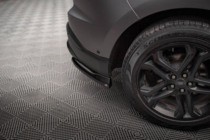 Maxton Heck Ansatz Flaps Diffusor V.2 für Ford Edge Mk2 schwarz Hochglanz