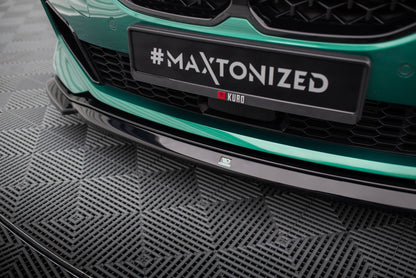 Maxton Front Ansatz V.1 für0 BMW M135i F40 schwarz Hochglanz