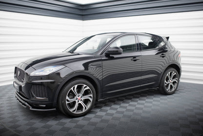 Maxton Seitenschweller Ansatz für Jaguar E-Pace R-Dynamic Mk1 schwarz Hochglanz