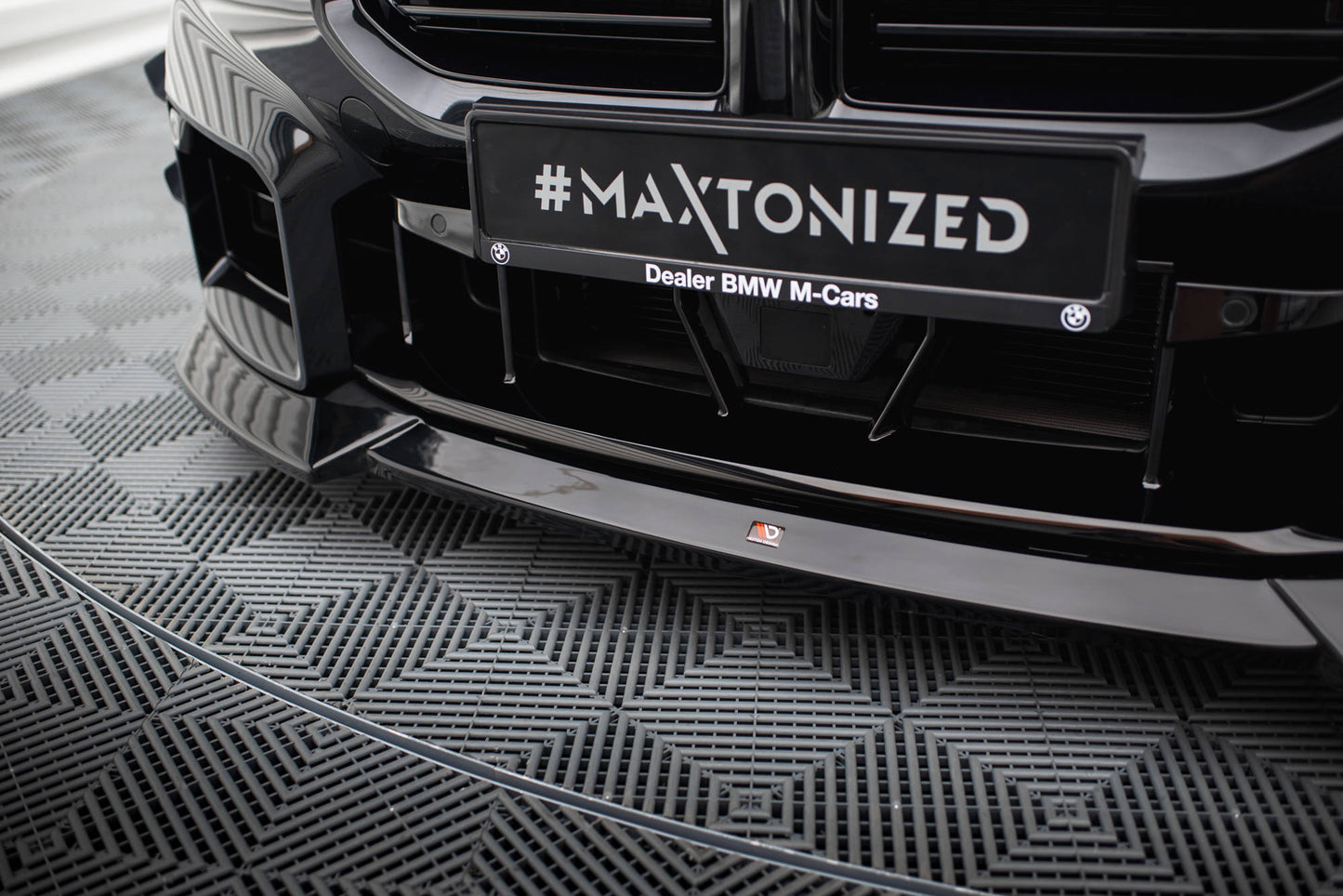 Maxton Front Ansatz V.2 für BMW M2 G87 schwarz Hochglanz