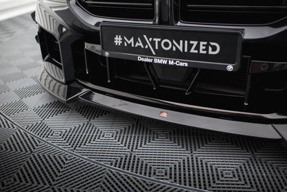 Maxton Front Ansatz V.2 für BMW M2 G87 schwarz Hochglanz