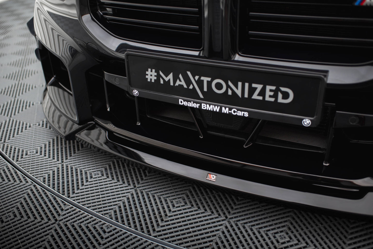 Maxton Front Ansatz V.5 für BMW M2 G87 schwarz Hochglanz