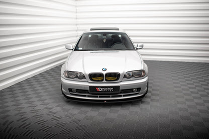 Maxton Front Ansatz V.2 für BMW 3er Coupe E46 schwarz Hochglanz
