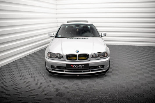 Maxton Front Ansatz V.2 für BMW 3er Coupe E46 schwarz Hochglanz