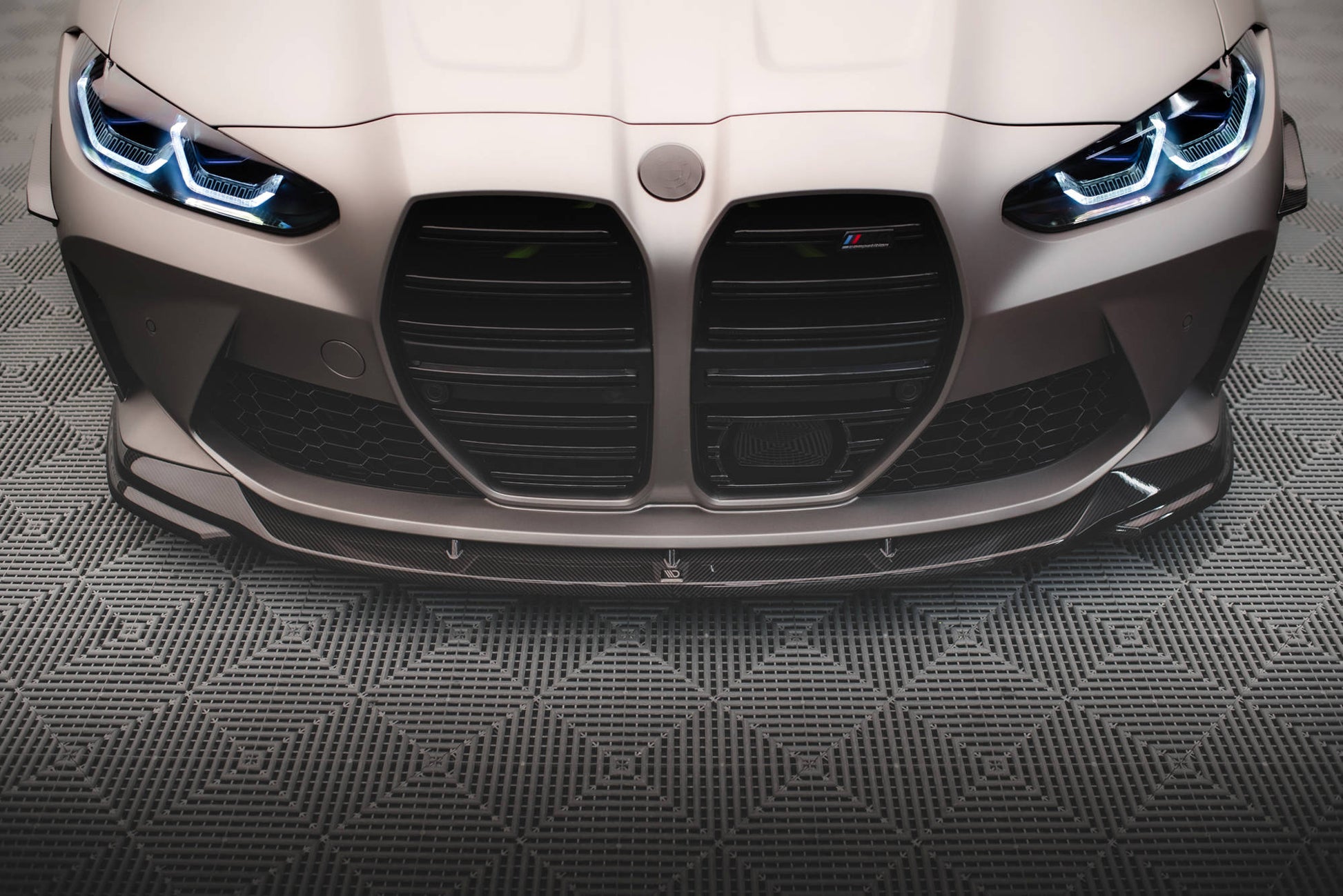Maxton Set of Carbon Fiber Splitters BMW M4 G82 schwarz matt
