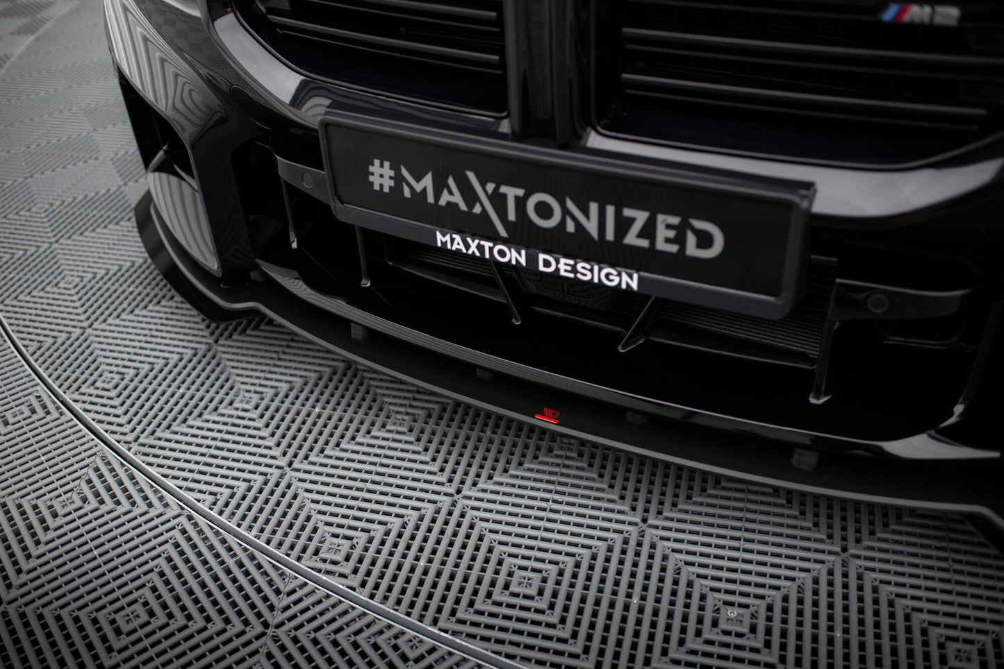 Maxton Street Pro Front Ansatz für +Flaps für V.1 + Flaps BMW M2 G87 schwarz Hochglanz