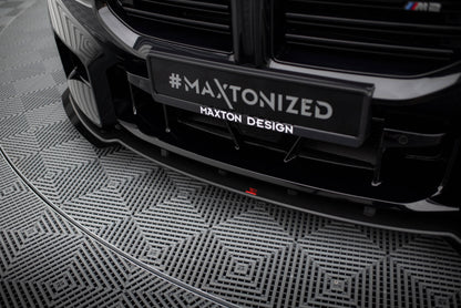 Maxton Street Pro Front Ansatz für +Flaps für V.1 + Flaps BMW M2 G87 schwarz Hochglanz