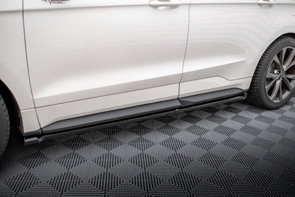 Maxton Seitenschweller Ansatz für Ford Edge Sport Mk2 schwarz Hochglanz