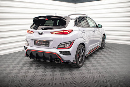 Maxton Heck Ansatz Flaps Diffusor V.1 +Flaps für Hyundai Kona N Mk1
