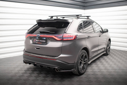 Maxton Heck Ansatz Flaps Diffusor V.2 für Ford Edge Mk2 schwarz Hochglanz