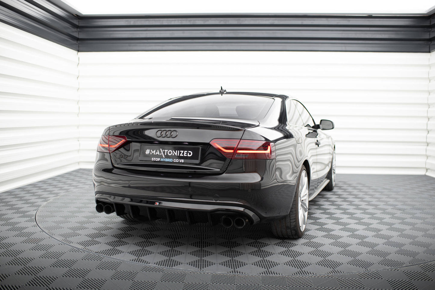 Maxton Diffusor Heck Ansatz für Audi S5 Coupe / Cabrio S-Line 8T
