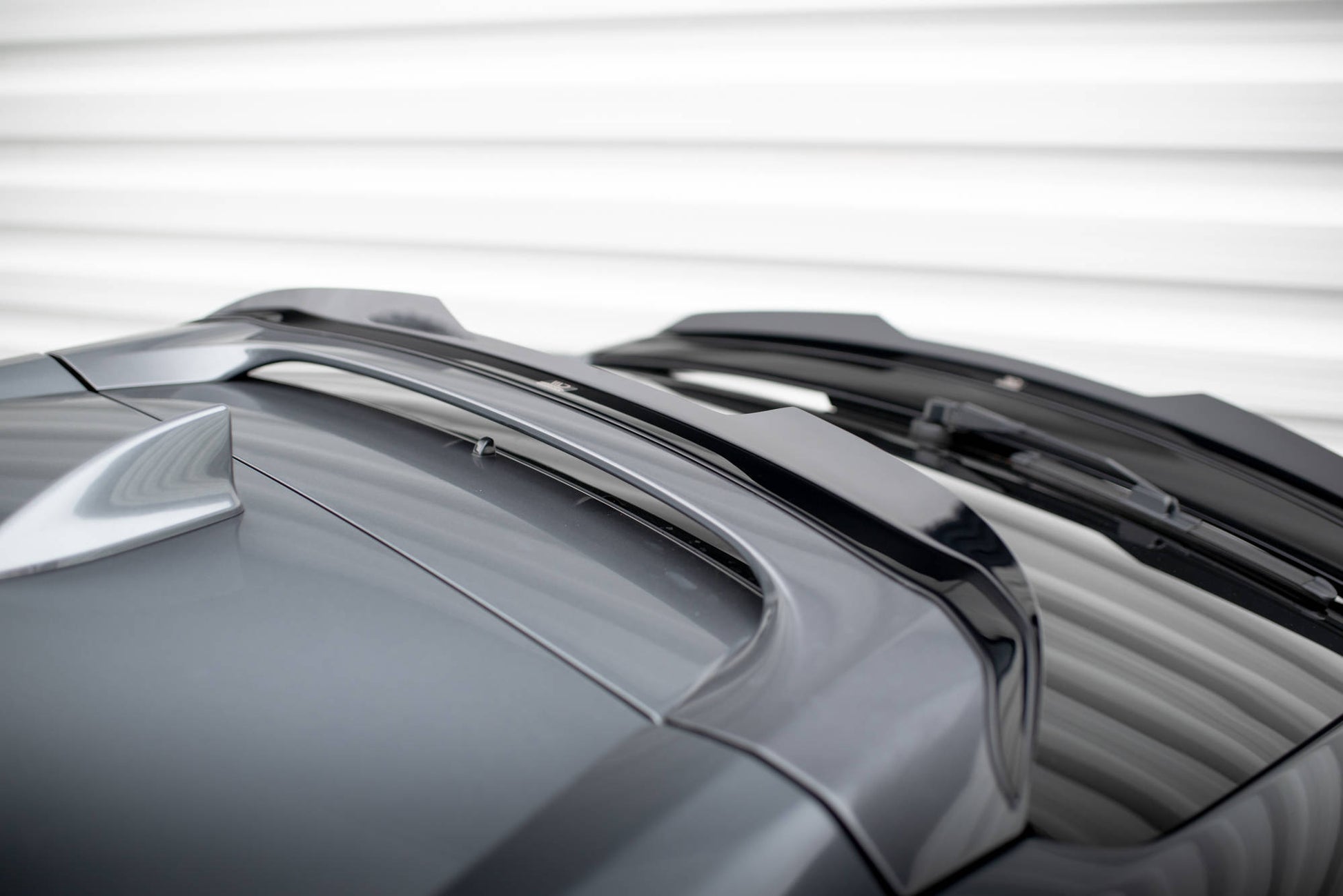 Maxton Höher Spoiler CAP für Honda Civic Sport Mk 10 schwarz Hochglanz