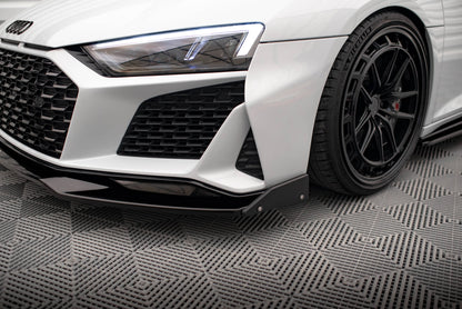 Maxton Front Ansatz V.3 +Flaps für Audi R8 Mk2 Facelift