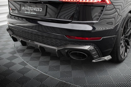 Maxton Carbon Fiber Diffusor Heck Ansatz für Audi RSQ8 Mk1