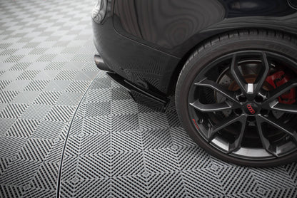 Maxton Street Pro Heck Ansatz Flaps Diffusor +Flaps für Audi S5 / A5 S-Line Coupe / Cabriolet 8T schwarz Hochglanz