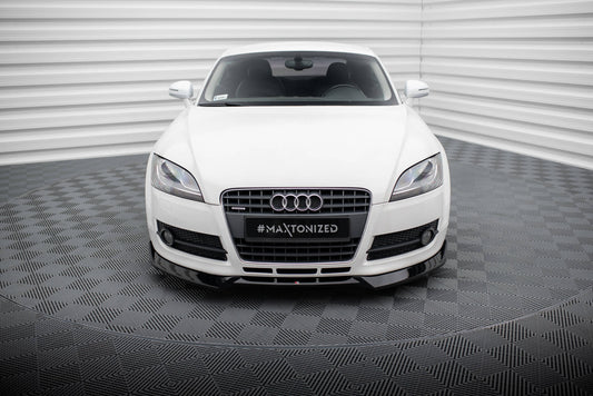 Maxton Front Ansatz V.3 für Audi TT 8J schwarz Hochglanz