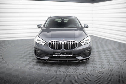 Maxton Front Ansatz V.1 für BMW 1er F40 schwarz Hochglanz