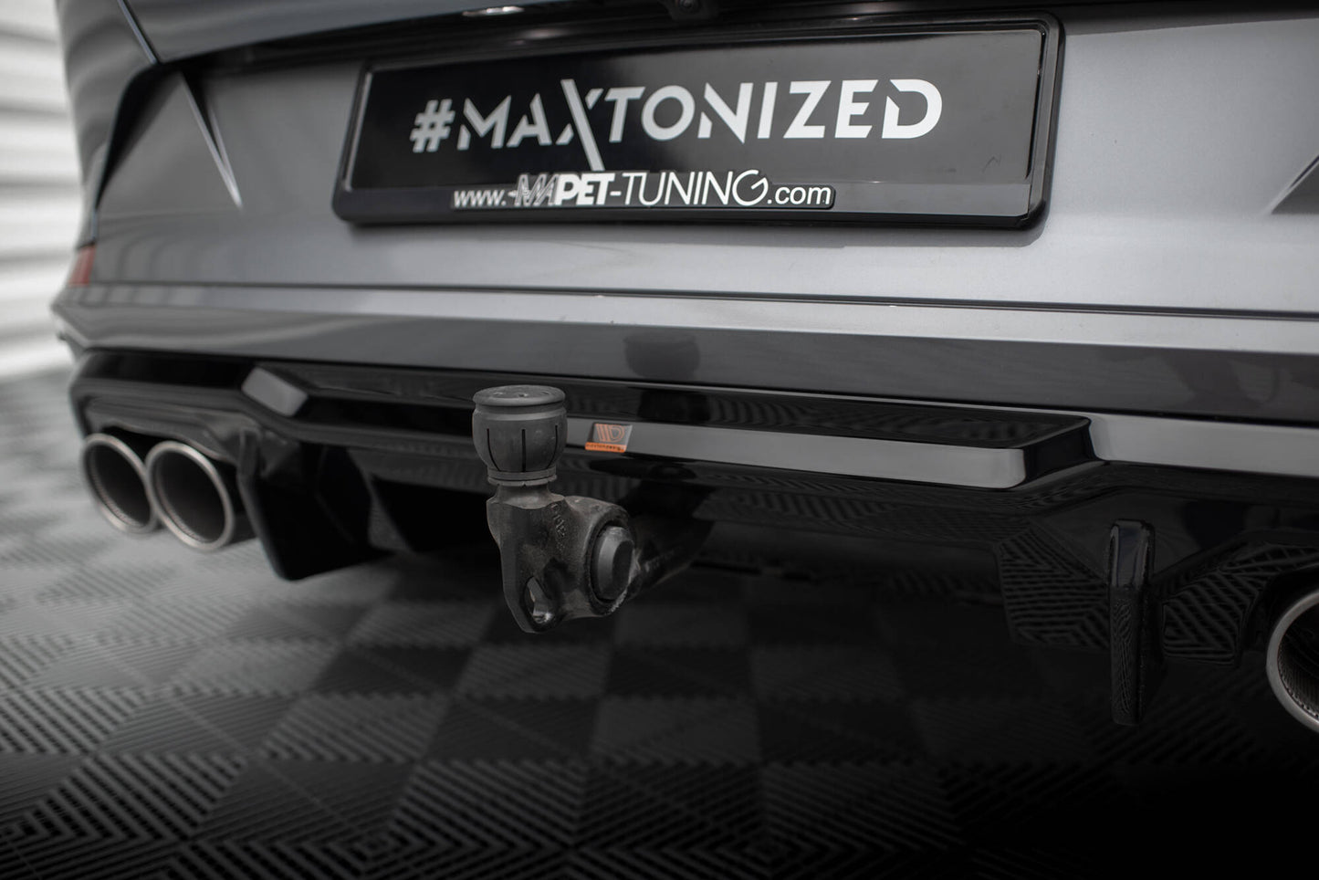 Maxton Diffusor Heck Ansatz V.3 für Cupra Formentor VZ Mk1 schwarz Hochglanz