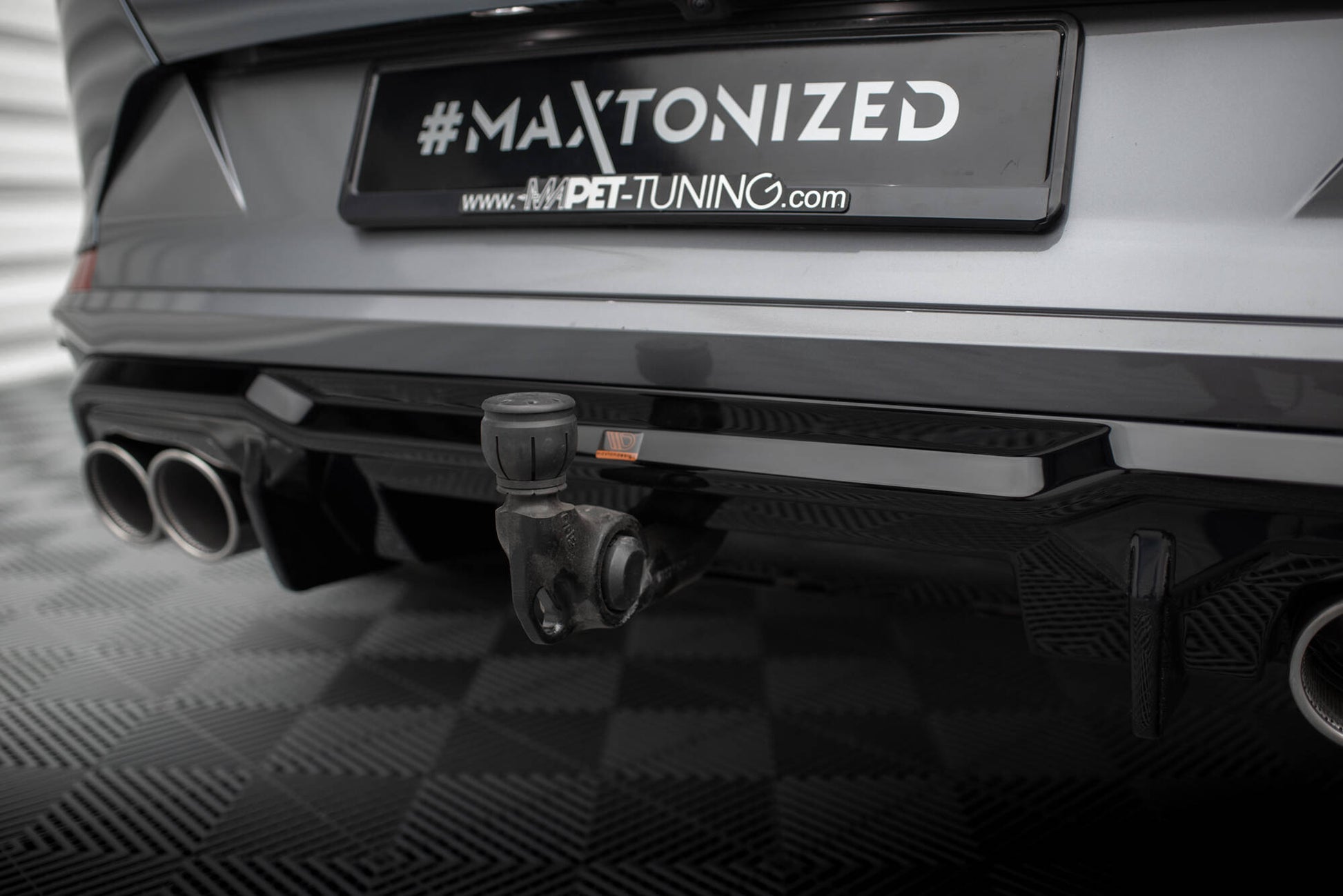 Maxton Diffusor Heck Ansatz V.3 für Cupra Formentor VZ Mk1 schwarz Hochglanz