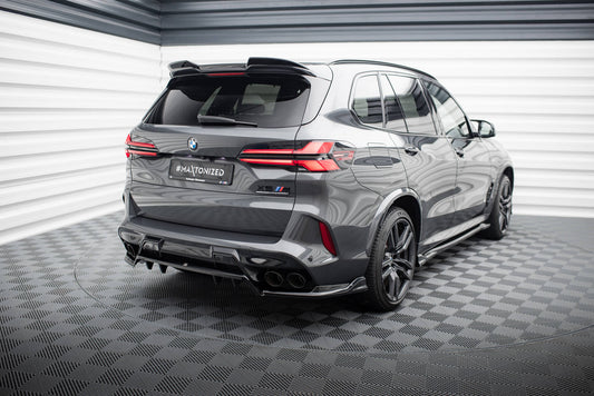 Maxton Mittlerer Diffusor Heck Ansatz DTM Look für BMW X5 M F95 Facelift schwarz Hochglanz
