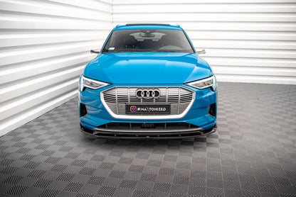 Maxton Front Ansatz V.2 für Audi e-tron schwarz Hochglanz