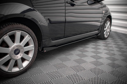 Maxton Street Pro Seitenschweller Ansatz für + Flaps Ford Fiesta ST Mk6 schwarz Hochglanz