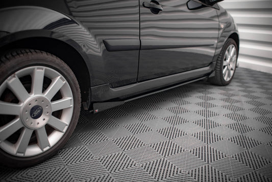 Maxton Street Pro Seitenschweller Ansatz für + Flaps Ford Fiesta ST Mk6 schwarz Hochglanz