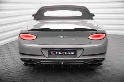 Maxton 3D Spoiler CAP für Bentley Continental Convertible GT Mk3 schwarz Hochglanz