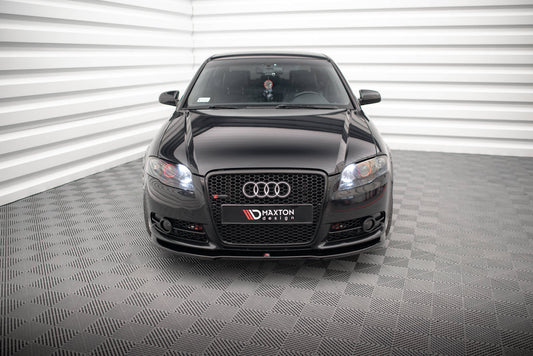 Maxton Front Ansatz für Audi A4 S-Line B7 schwarz Hochglanz